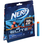 HASBRO F0040 NERF ELITE Confezione ricarica 20 dardi Nerf Elite 2.0, compatibile con tutti i blaster Nerf Elite - 8 ANNI +