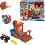 MATTEL HOT WHEELS PISTA MONSTER TRUCK,Arena degli Scontri Sfida Bersaglio Infuocato con 5-Alarm - ASS.HNB87
