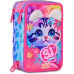 SEVEN 30C202539 ASTUCCIO SEVEN SJ GIRL CAT & AIR LED TRIPLO ZIP