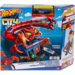 MATTEL HDR32 HOT WHEELS CREATURE MOSTRUOSE, City Attacco dello Scorpione Mobile con 1 Macchinina