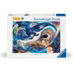 RAVENSBURGER 12 000 813 PUZZLES 5000 PEZZI Drago di Notte e di Giorno per Adulti e Ragazzi, 5000 Pezzi, Idea Regalo per Lei o Lui