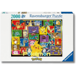 RAVENSBURGER 12 000 130 PUZZLES 2000 PEZZI POKEMON, Rompicapo Adulti E Bambini Dai 14 Anni In Su, Misure 98x75cm