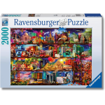RAVENSBURGER 16685 PUZZLES 2000 PEZZI  IL MIRACOLOSO MONDO DEI LIBRI, Rompicapo Adulti E Bambini , Misure 98x75cm