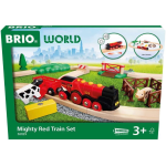 BRIO 36029 Set di Treni per Fattoria Lola Rossa, per Bambini dai 3 Anni Colore: Rosso, 63602900