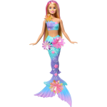 MATTEL JDM72 BARBIE SIRENA Magia Floreale, bambola dai capelli biondi
