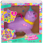 MATTEL JFT90 POLLY POCKET GATTINO DELLE FESTE, Set pignatta a Tema Festa di Compleanno con Ruota panoramica