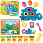 HASBRO G0491 PLAY-DOH IL MIO PRIMO DINO, Starter Set Dinosauro Forme e Colori, Arti e Mestieri Creativi dai 2 Anni in su