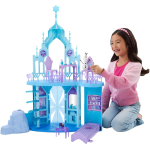 MATTEL JGG41 FROZEN PALAZZO di Ghiaccio di Elsa, set con personaggio Olaf e 21 accessori inclusi - 3 ANNI +