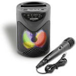 BONTEMPI 49 1010  CASSA ACUSTICA WIRELESS CON MICROFONO E LUCI RGB, Amplificatore Wireless Karaoke con Microfono 