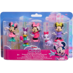 DISNEY 89854 MINNIE SET DI FIGURE DA COLLEZIONE, Just Play Disney Junior 5 pezzi, statuette da collezione alte 6,4 cm - 3 ANNI+
