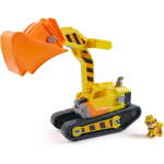 PAW PATROL 6073297 RUBBLE & CREW VEICOLO, Bulldozer di Rubble, con Attrezzi Rimovibili - 3 ANNI+