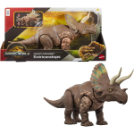MATTEL JCB93 JURASSIC WORLD REBIRTH Predatori Giganti, EOTRICERATOPS, grandi dimensioni, 2 attacchi furiosi attivati dalla coda