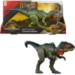 MATTEL JCL75 JURASSIC WORLD REBIRTH Predatori Giganti, TYRANNOTITAN, grandi dimensioni, 2 attacchi furiosi attivati dalla coda