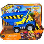 SPIN MASTER RUBBLE CREW - Veicolo da cantiere Deluxe di Wheeler, camion ribaltabile con luci, suoni e personaggio