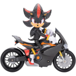 JAKKS 42406 SONIC 3 MOVIE Personaggio di Shadow con Motocicletta, Action Figure articolata in scala 13 cm - 3 ANNI+