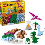 LEGO 11041 CLASSIC Dinosauri Creativi, Giochi di Fantasia per Bambini e Bambine da 5 Anni in su