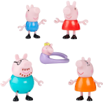 HASBRO G0506 PEPPA PIG - Famiglia da Cinque di Peppa, Set di Action Figure, per Bambini e Bambine dai 3 Anni in Su
