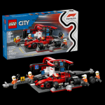 LEGO 60454 CITY Pitstop e meccanici con monoposto Ferrari F1®