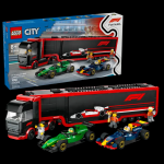 LEGO 60445 CITY Autotrasportatore F1® con monoposto RB20 e AMR24 F1