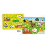 SEVI 88041 Trudi Puzzle Sonoro in Legno Veicoli +12Mesi