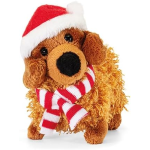 TRUDI 52257 Col Bassotto Natale | Animali peluche idea regalo | 5x9x11 cm taglia XXS