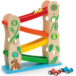 SEVI 88057 Rampa per macchinine (3 Veicoli) | Trudi by Giochi in Legno educativi Prima Infanzia. Costruzioni e Giocattoli. Regalo di Natale e Compleanno per Bambini | 25,4x9,1x28,5cm