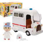 GIOCHI PREZIOSI MHA55000 MASHA AMBULANZA, Veicolo Con Vano Apribile E Bambola Masha Dottoressa Da 12 Cm
