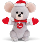 TRUDI 55571 Trudino Topo Natale | Animali peluche idea regalo | 13x14x12 cm taglia XS |