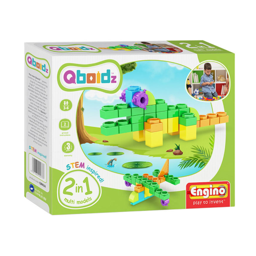 ENGINO Q802A - SET DI COSTRUZIONI 2 MODELLI IN 1- 3/6 ANNI