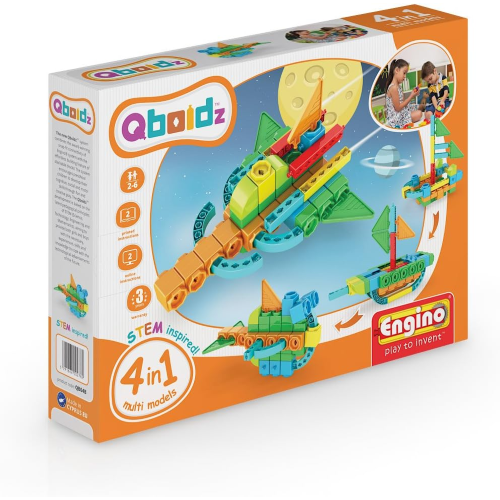 ENGINO QB04B - SET DI COSTRUZIONI 4 MODELLI IN 1 - 3/6 ANNI