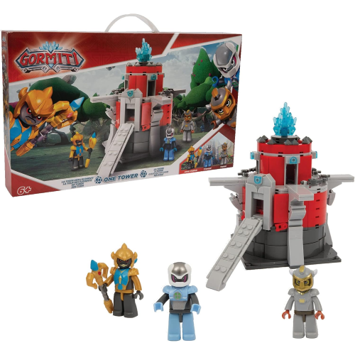 GORMITI COSTRUZIONI SET TORRE con Mini Personaggio Incluso, La Torre Degli Elementi, 280 pezzi