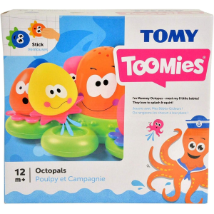 TOMY POLIPETTI PER IL BAGNETTO, Toomies Tomy Octopals Number Sorting Baby Bath Toy, Educational Water Toys for Toddlers, Suitable for 1, 2 And 3 Years Old Boys And Girls