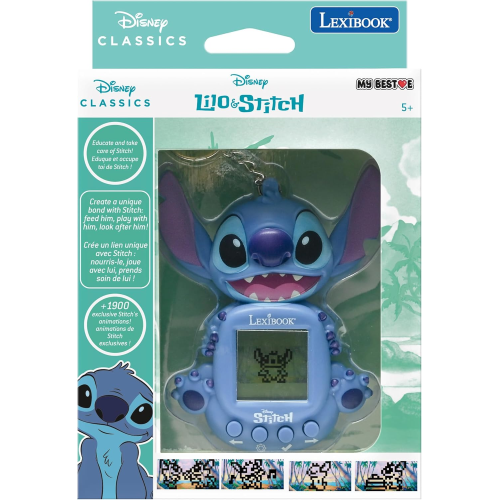 LEXIBOOK POS250125 STICH MY BEST FRIENDS CONSOLLE INTERACTIVE,  gioco portatile