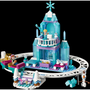 LEGO 43281 Disney Princess- Castello di ghiaccio di Elsa e avventura sulla neve