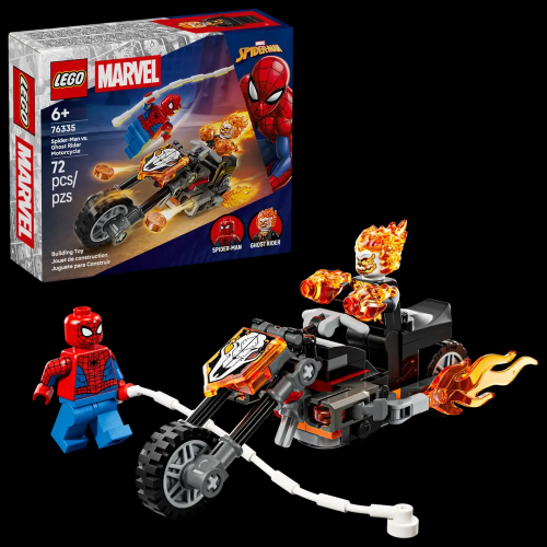 LEGO 76335 MARVEL Spider-Man vs. Ghost Rider in motocicletta