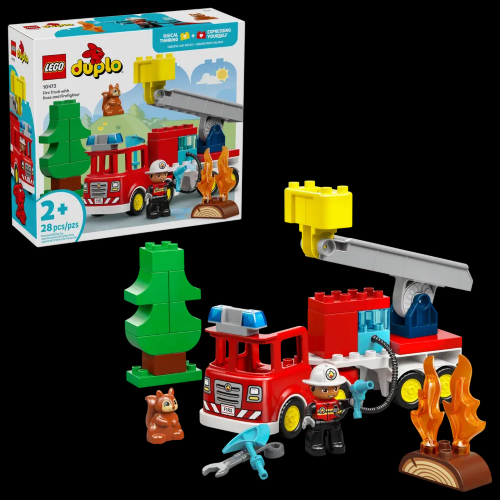 LEGO 10473 DUPLO Autopompa con manichetta e pompiere