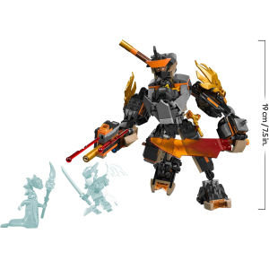 LEGO 71854 NINJAGO Mech della Missione di Cole e Drago Zane - Giocattolo Ninja con Action Figure, 3 Minifigure e Spade - 7 ANNI+