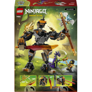 LEGO 71854 NINJAGO Mech della Missione di Cole e Drago Zane - Giocattolo Ninja con Action Figure, 3 Minifigure e Spade - 7 ANNI+