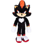 JAKKS 42360 SONIC THE HEDGEHOG, Peluche di Shadow Deluxe 33 cm, realizzato in materiale super Morbido