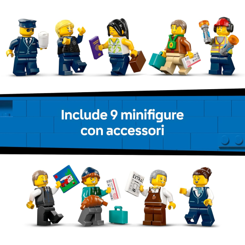 LEGO 60502 CITY Aeroporto con Aereo Giocattolo - Modello in Miniatura con Terminal, Aeroplano, Rimorchiatore - 8 ANNI+