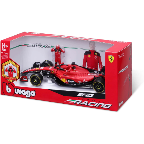 BURAGO Ferrari SF-23 Charles Leclerc #16 2023 - Modellino Realistico Auto in Scala 1:24 - 18-26809