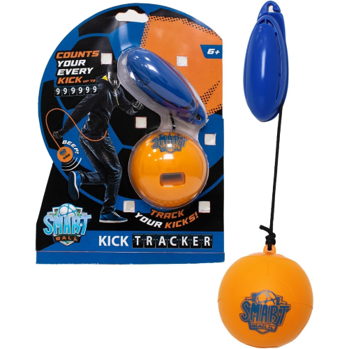Giochi Preziosi Smart Ball Kick Tracker Palla per conteggio palleggi con Display Led Colore Arancione, Small, MRK00001