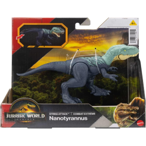MATTEL JGB80 JURASSIC WORLD REBIRTH Strike Attack Nanotyrannus- 4 ANNI+