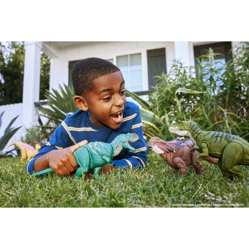 MATTEL HTK72 JURASSIC WORLD CHAOS THEORY, Teoria del Caos Netflix - Pachyrhinosauro Ruggito Selvaggio - 4 ANNI+