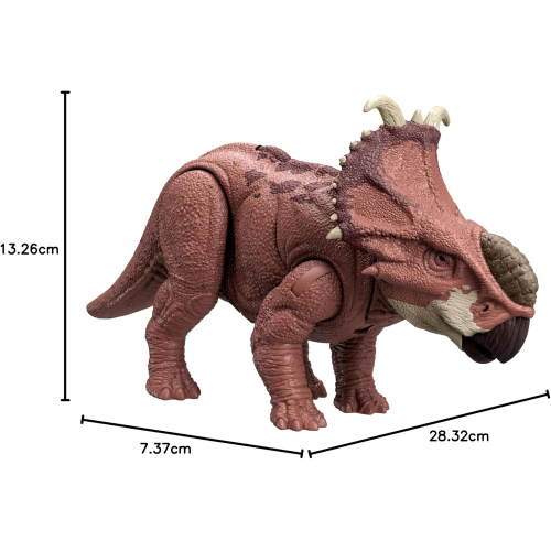 MATTEL HTK72 JURASSIC WORLD CHAOS THEORY, Teoria del Caos Netflix - Pachyrhinosauro Ruggito Selvaggio - 4 ANNI+