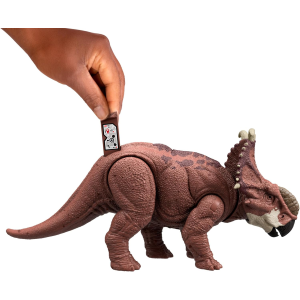 MATTEL HTK72 JURASSIC WORLD CHAOS THEORY, Teoria del Caos Netflix - Pachyrhinosauro Ruggito Selvaggio - 4 ANNI+