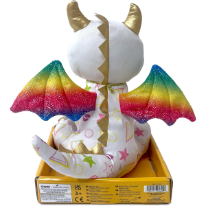CRAYOLA 213213 COLOR ME, Peluche Colorabile con 3 Pennarelli, Draghetto, Attività Creativa e Regalo per Bambini, da 3 Anni