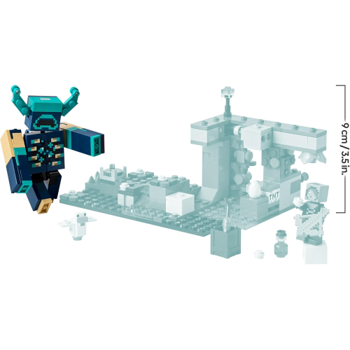 LEGO 21274 MINECRAFT, L’Incontro con il Sorvegliante -Mob e Funzione TNT di Caduta Massi - 7 ANNI+