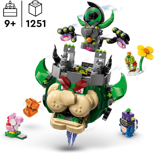 LEGO 72042 SUPER MARIO Principe Florian e Bowser Castello - Giocattolo Interattivo con 4 Figure Incluso Yoshi Rosa - 9 ANNI+