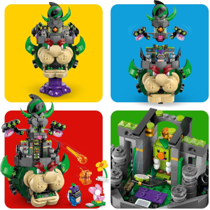 LEGO 72042 SUPER MARIO Principe Florian e Bowser Castello - Giocattolo Interattivo con 4 Figure Incluso Yoshi Rosa - 9 ANNI+